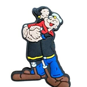 Olive Oyl & Popeye Croc Charm